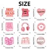 120pcs Bookish Pink Cartoon Stickers, Waterproof Reusable Reading Stickers