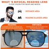 JO Bifocal Reading Glasses Sunglasses 2 Pack for Men -