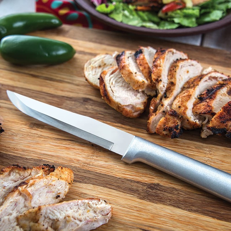 RADA Cutlery Stubby Butcher Knife (R106), 5.38" Stainless Steel Hollow