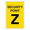 V Safety Security Point Z 100 x 150 mm -