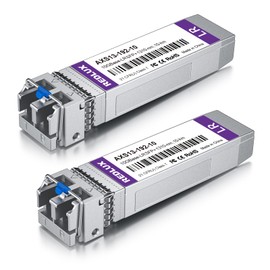 10G SFP+ LR Singlemode Module, 1310nm, Dual LC Connection, 10GBase-LR Fibre Optic Module Compatible with Cisco SFP-10G-LR, Meraki MA-SFP-10GB-LR, Ubiquiti UF-SM-10G, Mikrotik, Fortinet, Netgear, 10KM,