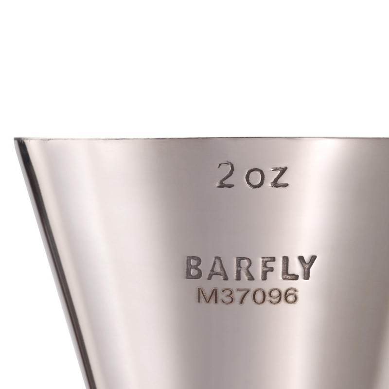 Barfly Cocktail Measuring Jigger, 1 oz x 2 oz, Banded