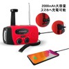 DR.TREE Radio Light, Solar/Hand Crank Generation, USB Charging, Smartphone Charging,