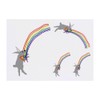4 x 'Rabbit Clutching A Rainbow' Temporary Tattoos (TO00074480)