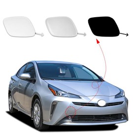 CZShiYue Car Front Bumper Tow Hook Cover Cap Towing Eye for Toyota Prius 2019 2020 2021 2022 Trailer Cover Cap 52128-47910 52127-47911(White, Left Driver Side)