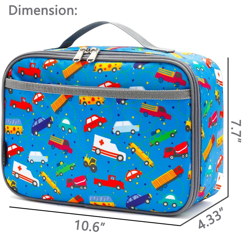 FlowFly Kids Lunch Box Insulated Soft Bag Mini Cooler Back