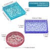 3PCS Diamond Resin Tray Mold with Edges, Silicone Tray Mold