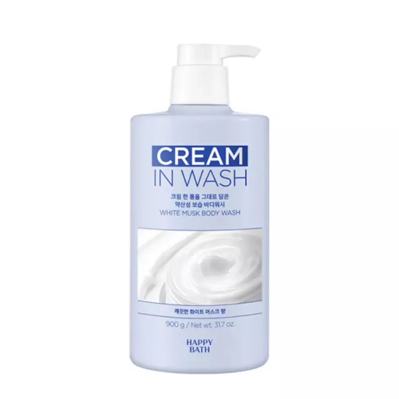 Happybath 해피바스 크림인로션 화이트머스크 바디로션 400g Happybath Cream In Lotion