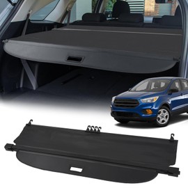 AUXMART Cargo Cover for Ford Edge SE SEL ST Sport Titanium 2016-2022 Cargo Rear Cover Trunk Retractable Shielding Shade for Ford 2017 2018 2019 2020 2021