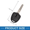 A ABSOPRO 3 Buttons Blank Key Fob Remote Control Shell