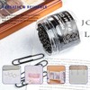 Juego de 100 clips Jumbo - 5,1 cm - Negro