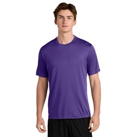 Clothe Co. Workout Shirts for Men, Dry Fit Shirts for Men, Mens Summer Shirts (Available in Big & Tall), Purple, M