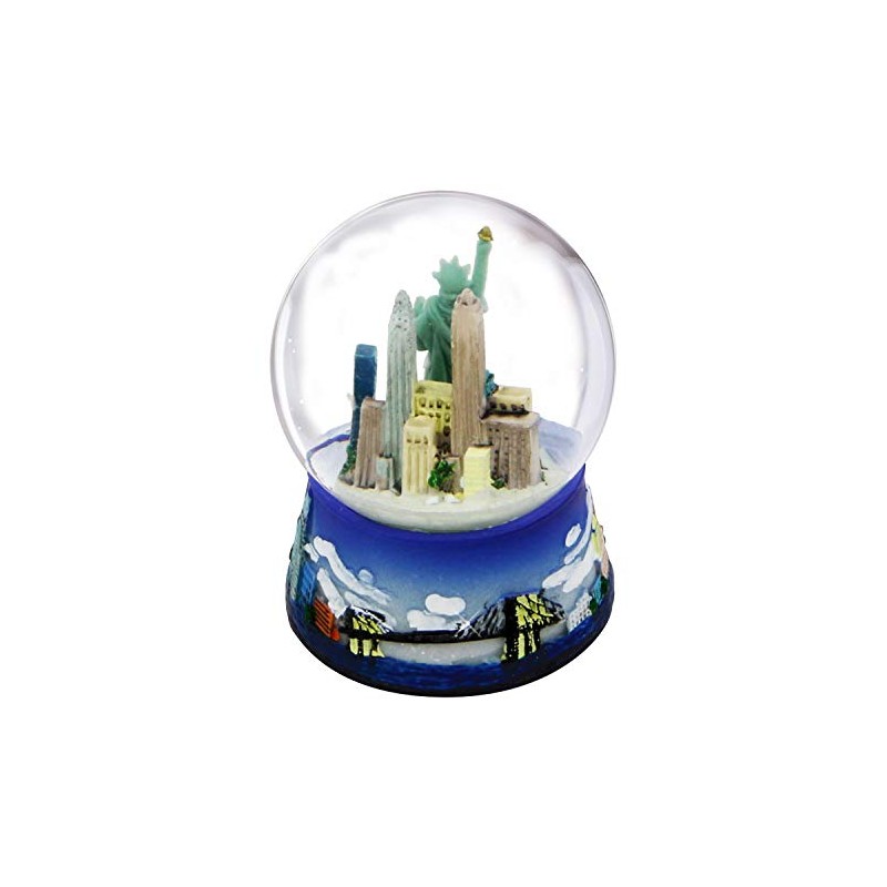 New York Snow Globe -65MM Skyline 614, New York Snow