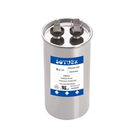 25 MFD 370VAC/440VAC 25uF 370VAC 440VAC 450VAC 50/60Hz CBB65 CBB65A C65R Run Start Capacitor for AC Unit Fan Motor Start or Pool Pump or Air Condenser Straight Cool