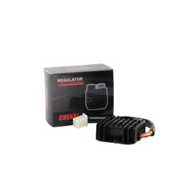 Chenxl Universal 12V 4-Wire Full-Wave Voltage Regulator Rectifier - Compatible with GY6 Scooters, ATVs, UTVs, Golf Carts, Lawn Mowers, Dirt Bikes, Motorcycles, and DIY Engines (Magneto up to 100W)