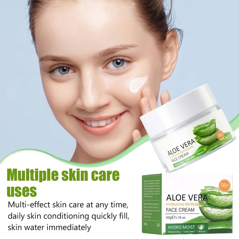 Aloe Vera Face Cream - Hydrating & Nourishing Moisturizer for