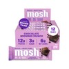 MOSH Chocolate Brownie Keto Protein Bars, High Fiber, Low Carb,