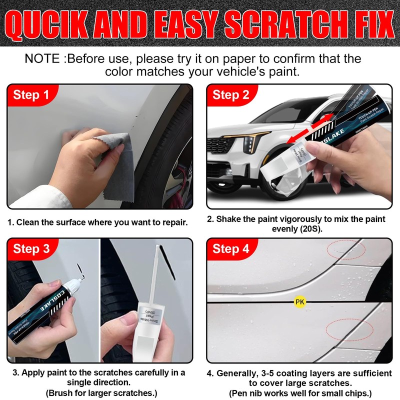 Car Touch Up Paint(Wolf Gray(C7S)) for Kia, Car Paint Scratch