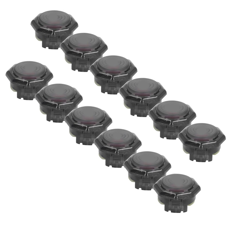 12pcs Arcade Button Professional POM Red Switch Mechanical Push Button