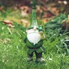 Topadorn Resin Gnome Statue - Outdoor Garden Decorative Frog Statuary