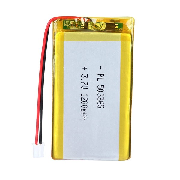 YDL 3.7V 1200mAh 503365 Lipo Battery Rechargeable Lithium Polymer ion Battery Pack with PH2.0mm JST Connector