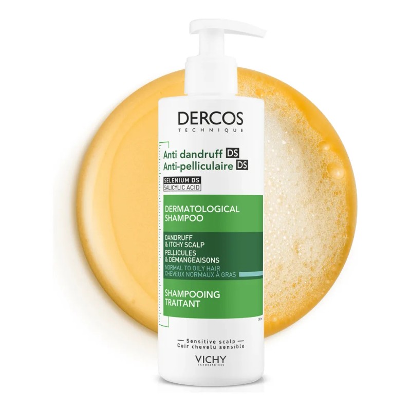 Shampoo Anticaspa Vichy Dercos Para Cabello Graso 390Ml