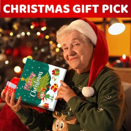 HAPPYPOP Christmas Gifts Socks for Women - Secret Santa Socks Xmas Stocking Stuffers for Her Mom, Mom Mother Christmas Gifts