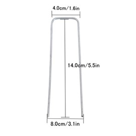 200 Pcs 6 Inches Galvanized Garden Landscape Staples/Stakes, Ground Stakes for Decorations, U-Shaped Garden Pegs Landscape Pins with Pick Hook for Securing Weed Barrier Fabric, Fence, Sod Grass