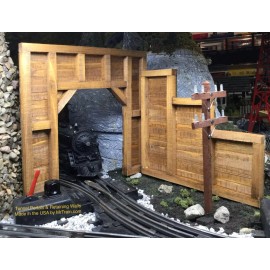 Dechant's Railroad Express Model Train O Gauge/Scale Timber Frame Tunnel Portals & Retaining walls