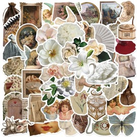 50 PCS Stickers for Retro Style Water Bottle|Vinyl Waterproof Sticker Laptop Skateboard Phone Car Decals for Adults Decor (Retro Decals)