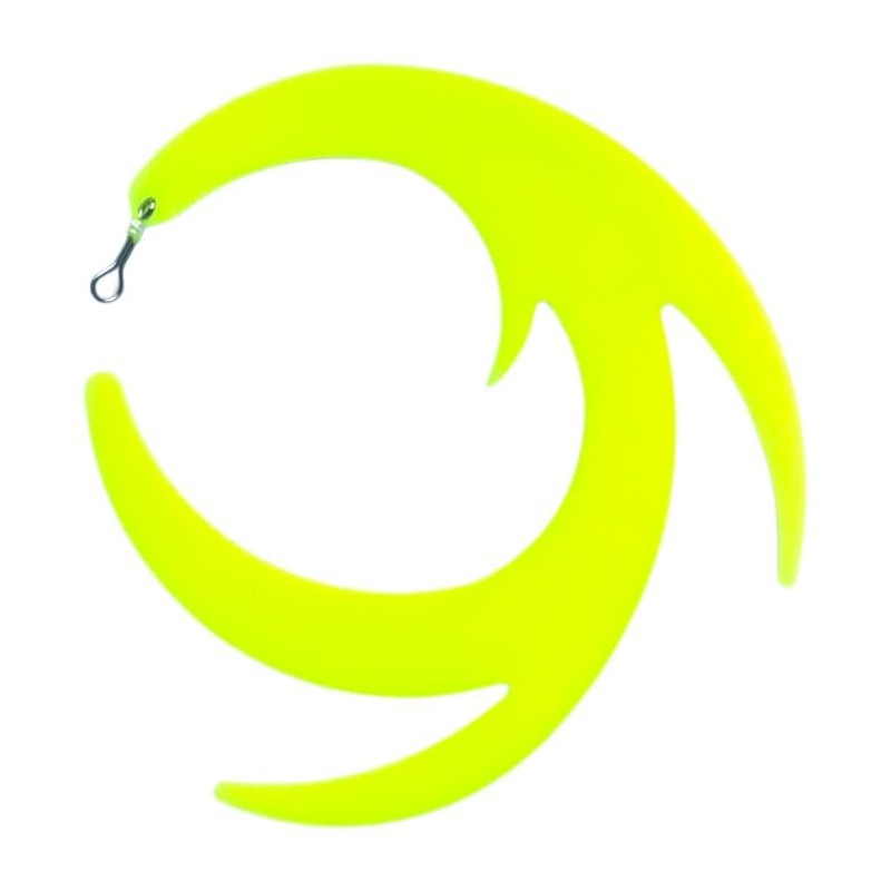 Dragon Wiggle streamer tails fly fishing predator 95mm (CHARTREUSE)