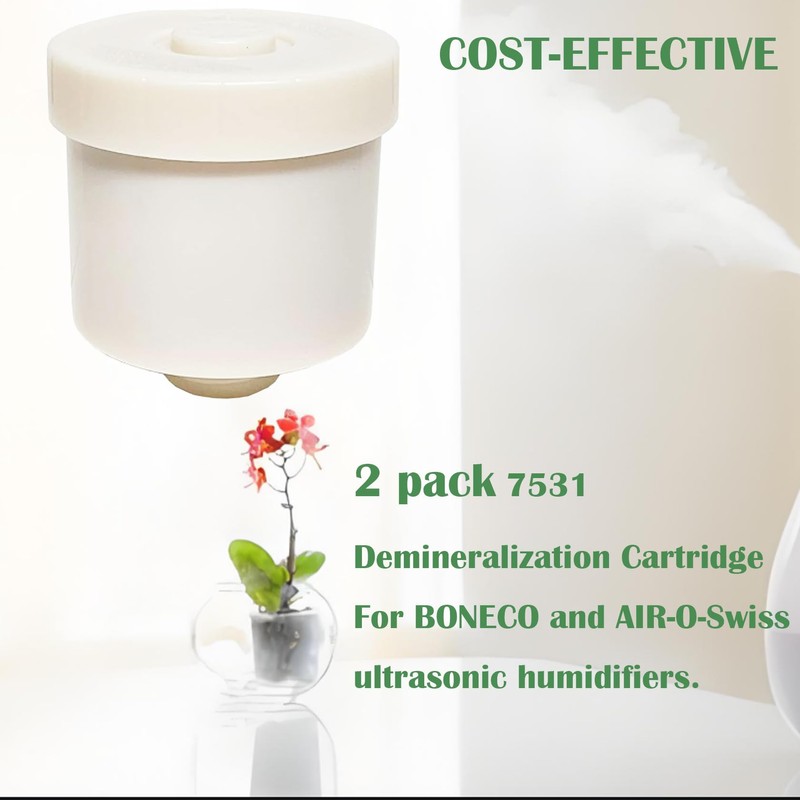 DAODEFUL 7531 Demineralization Cartridge for BONECO 7531 and AIR-O-Swiss ultrasonic
