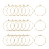 Airssory 10 Pcs 304 Stainless Steel Hypo-allergenic 21-Gauge Golden Plated