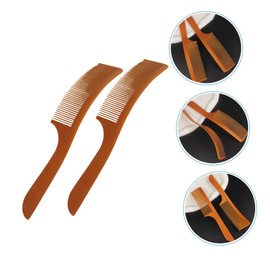 VICASKY Men's Hair Comb Set Wide Tooth Fine Tooth S-shape Curved Combs Hair Styling Accessory for Barber