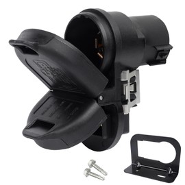 WUSHIXAN 7 Blade and 4 Flat Connector, Towing Solutions 40974 Trailer Plug-in Simple Wiring Kit