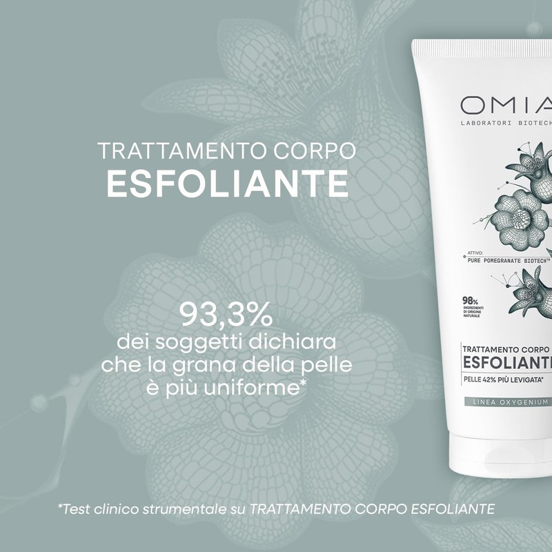 Omia Oxygenium, Trattamento Corpo Esfoliante Purificante, Leviga la Pelle e