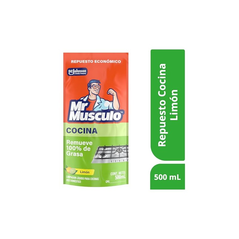 Mr Músculo Limpiador Líquido para Cocinas y Múltiples Superficies, Aroma