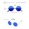 ShadyVEU 80s Retro Round Colorful Tint Sunglasses Circle Style Groovy
