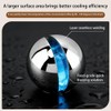 2‑Pack Espresso Cooling Balls Stainless Steel with Stand and Storage