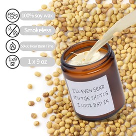 AGOL 9 oz Large Lavender Candles Gifts for Women, 50 Hour Burn Lasting Aromatherapy Candles for Stress Relief and Relax, Unique Friendship Gift for Birthday & Thanksgiving & Christmas