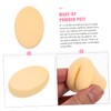 Mikinona 2sets Makeup Sponge Skin Friendly Oval Powder Puff Compact