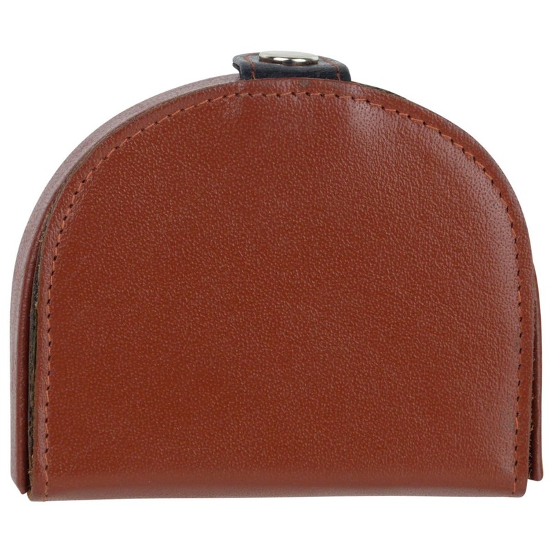 Oakridge Leather Mens Two Tone Coin Tray - Cognac/Black