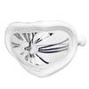 Melting Clock Plastic Retro Decorative Electroplated Metal Paint Desk Table