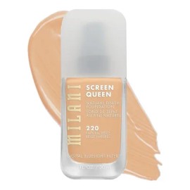 Maquillaje Milani Screen Queen Foundation 220 Natural Beige