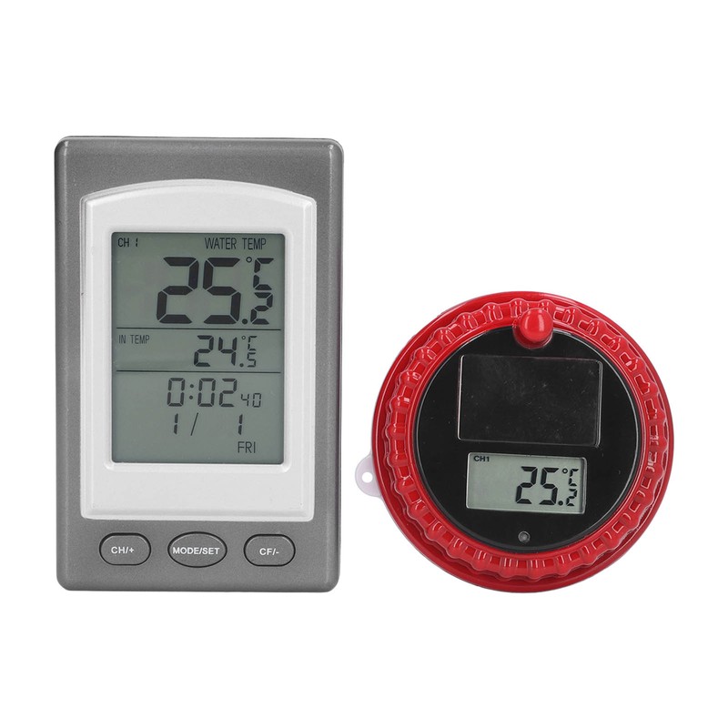 Wireless Swimming Pool Thermometer Solar Powered Floating Water Thermometer with