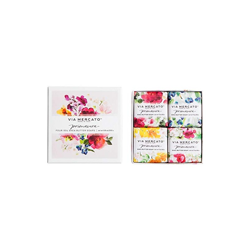 Via Mercato Primavera Spring Collection, Soap Gift Set (4 x