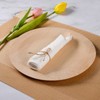 Pre Rolled Napkin and Bamboo Cutlery Set - 30Pack Bamboo