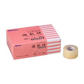 [日東 Medical] Exercise Skin Bond Plastic 25 mm X 7 m X 12 Rolls Part Number: 3512 