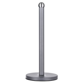 Novel Solutions Stainless Steel Matt Grey Coated Kitchen Towel Roll Pole Holder Kitchen Paper Stand