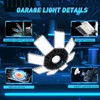ISKYDRAW LED Garage Light 260W, Garage Lights Ceiling LED 26000LM
